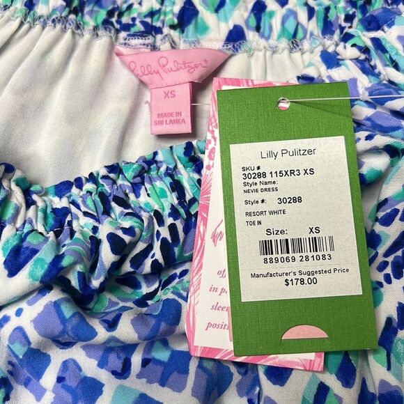 Lilly Pulitzer Resort White Toe In Pineapple Off The Shoulder Nevie Dress - Picture 13 of 15